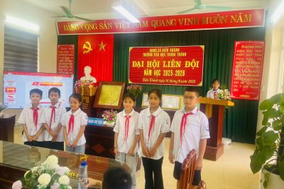Liên đội Trường Tiểu học Trung Thành tổ chức Đại hội Liên đội nhiệm kỳ năm học 2025 – 2026